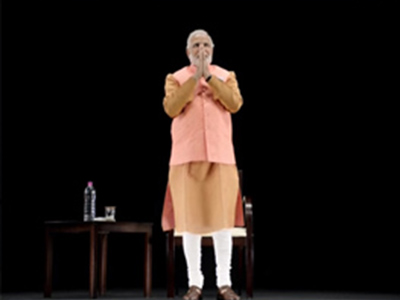 
Shri Narendra Modi addresses Public Meeting via 3D